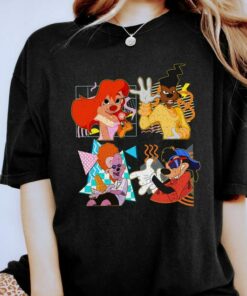 Retro 90s Disney A Goofy Movie Characters Shirt, Max Goof, Roxanne, Powerline, Unisex T-shirt Family Birthday Gift Adult Kid Toddler Tee