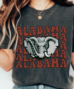 Retro Alabama Football Comfort Colors Shirt, Alabama Crimson Tide Shirt, Tailgate Tops Clothes, Game Day Shirt, Roll Tide Football Tee Shirt