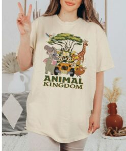 Retro Animal Kingdom Disney Shirt, Cute Mickey And Friends Shirt, Vintage Disneyland Minnie, Pluto, Donald, Goofy, Walt Disney World Shirt