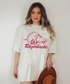 Retro Arkansas Shirt, Unisex Vintage Arkansas Razorbacks T Shirt, Hoodie, Sweatshirt, Football Season Gameday Apparel Arkansas Football Graphic Tee