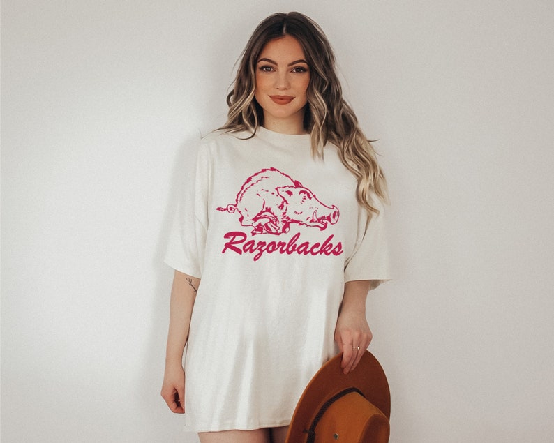 Retro Arkansas Shirt, Unisex Vintage Arkansas Razorbacks T Shirt, Hoodie, Sweatshirt, Football Season Gameday Apparel Arkansas Football Graphic Tee