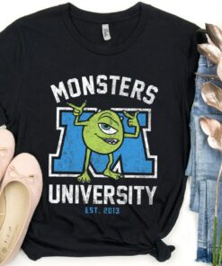 Retro Disney Monsters University Mike Wazowski Shirt, Disneyland Gift, Unisex T-shirt Birthday Gift Hoodie Sweatshirt Adult Kid Toddler Tee