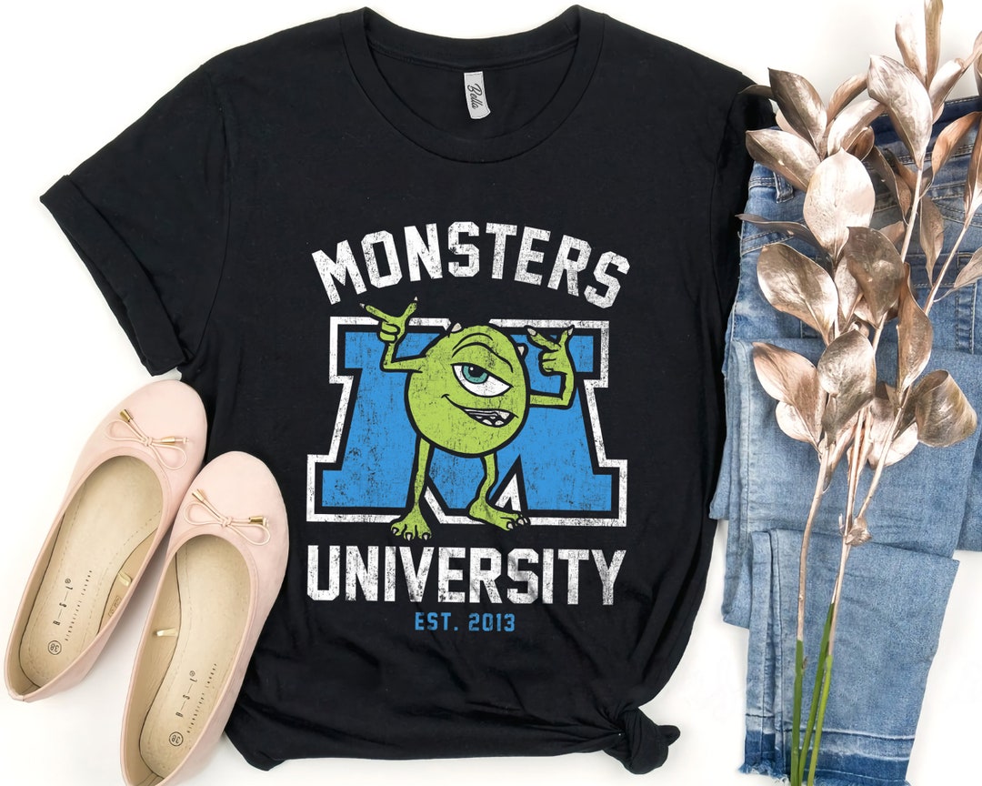 Retro Disney Monsters University Mike Wazowski Shirt, Disneyland Gift, Unisex T-shirt Birthday Gift Hoodie Sweatshirt Adult Kid Toddler Tee