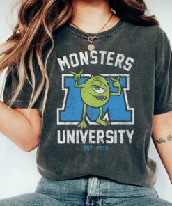 Retro Disney Monsters University Mike Wazowski Shirt, Disneyland Gift, Unisex T-shirt Birthday Gift Hoodie Sweatshirt Adult Kid Toddler Tee