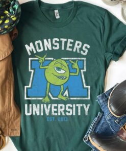 Retro Disney Monsters University Mike Wazowski Shirt, Disneyland Gift, Unisex T-shirt Birthday Gift Hoodie Sweatshirt Adult Kid Toddler Tee