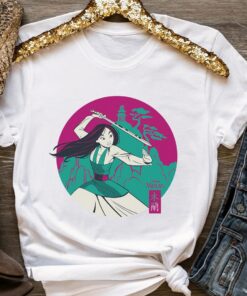 Retro Disney Princess Mulan Medallion Shirt, Disneyland Vacation Holiday Trip, Unisex T-shirt Family Birthday Gift Adult Kid Toddler Tee