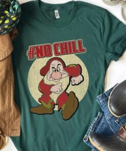 Retro Disney Snow White Grumpy No Chill Shirt, Disneyland Vacation, Unisex T-shirt Family Birthday Gift Adult Kid Toddler