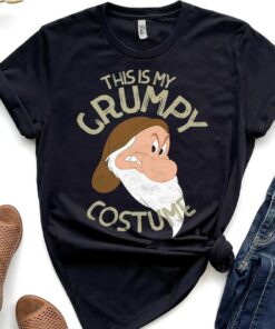 Retro Disney Snow White This Is My Grumpy Costume Halloween T-Shirt, Snow White and the Seven Dwarfs, Disneyland Trip Vacation BirthdayGift Adult Kid Toddler Tee
