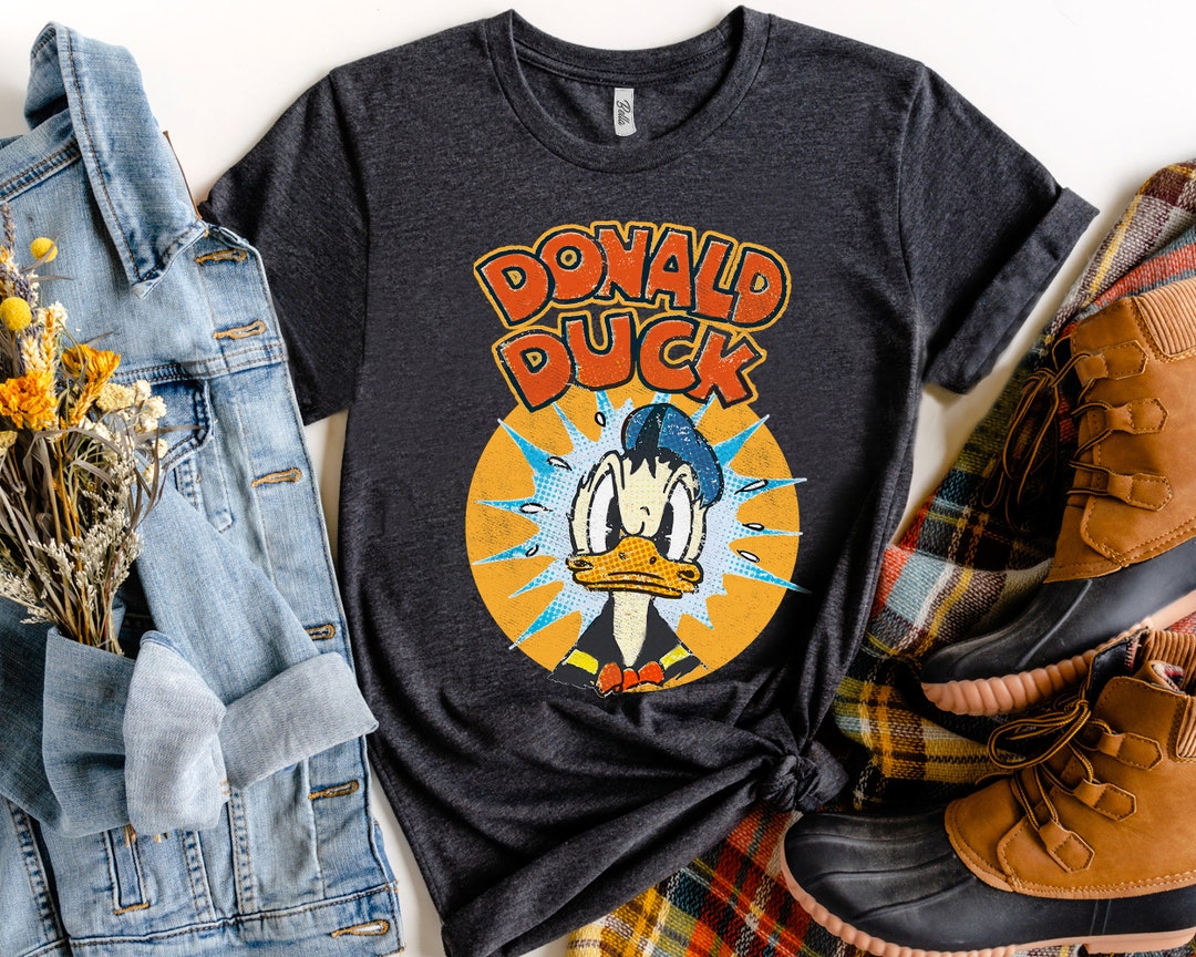Retro Donald Duck Quack Shirt, Funny Donald T-shirt, Disney Family Trip Tee, Disneyland Vacation Gift, Disney World Shirt, Magic Kingdom Gift Adult Kid Toddler Tee