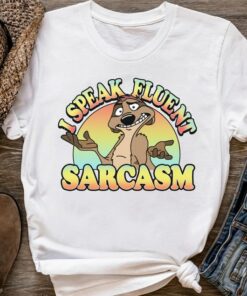 Retro Funny Disney Lion King Timon Speaks Sarcasm T-shirt, Magic Kingdom Holiday Unisex T-shirt Family Birthday Gift Adult Kid Toddler Tee