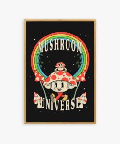 Retro Mashroom Poster, Aesthetic Poster, Retro Poster, Retro Quote Print, Trendy Wall Art, Motivational Print