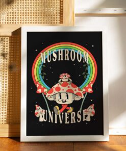 Retro Mashroom Poster, Aesthetic Poster, Retro Poster, Retro Quote Print, Trendy Wall Art, Motivational Print