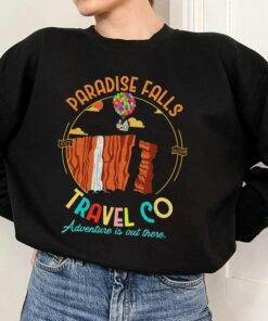 Retro Paradise Falls Travel Co Shirt, Disney Up Movie T-shirt, Adventure is Out There, Disney Trip Tee, Disneyland Family Vacation Gift