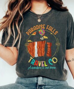 Retro Paradise Falls Travel Co Shirt, Disney Up Movie T-shirt, Adventure is Out There, Disney Trip Tee, Disneyland Family Vacation Gift