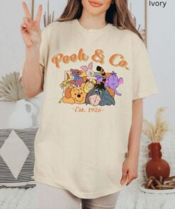 Retro Pooh and Co EST 1926 Shirt, Cute Pooh Bear And Friends Shirt, Vintage Winnie The Pooh, Piglet, Eeyore, Tigger, Walt Disney World Shirt