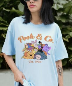 Retro Pooh and Co EST 1926 Shirt, Cute Pooh Bear And Friends Shirt, Vintage Winnie The Pooh, Piglet, Eeyore, Tigger, Walt Disney World Shirt