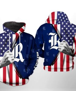 Rice Owls Ncaa Us Flag 3D All Over Print Hoodie, Zip-Up Hoodie
