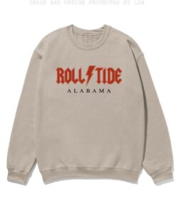 Rolltide Sweatshirt Bama Shirt Alabama Varsity Clothing For Games Crew Crimson College T-Shirt Rock Style Metal Merch Sweater