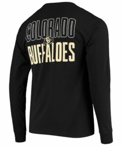 Russell Athletic Black Colorado Buffaloes Back Hit Crew Neck Long Sleeve T-Shirt