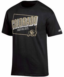 Russell Athletic Black Colorado Buffaloes Distressed Wordmark T-Shirt, CU Buffs Sweatshirt, Shirt, Hoodie Gifts for NCAA Fans