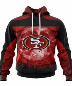 San Francisco 49ers Hoodies Halloween Custom Name & Number Gifts for Fans