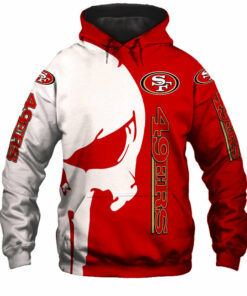 San Francisco 49ers Hoodies Skull Printed Gifts for Fans