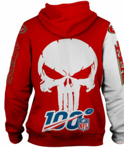 San Francisco 49ers Hoodies Skull Printed Gifts for Fans