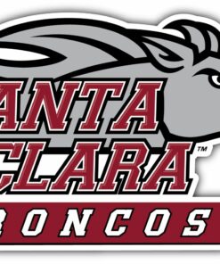 Santa Clara Broncos University College NCAA Logo Vinyl Decals Sticker For Car Truck Door And Window Laptop Gifts For Fans