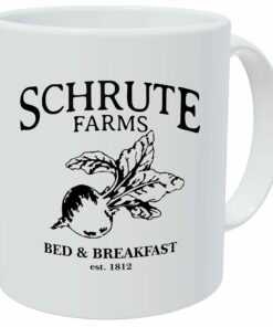 Schrute Farms, Bed And Breakfast Est. 1992, Office 11 Ounces Funny White Coffee Mug