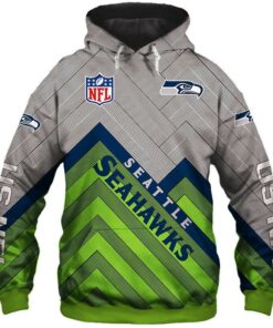 Seattle Seahawks Zip Up Hoodie, Pullover Hoodies 3D Gifts for Fans