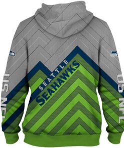 Seattle Seahawks Zip Up Hoodie, Pullover Hoodies 3D Gifts for Fans