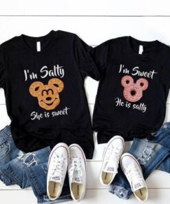 She Is Sweet, He Is Salty, Couple Disney Shirt, Couples shirts, Disney Shirt, Disney Anniversary Shirt, Cute Couple Shirt, Disney Vacation Gift Adult Kid Toddler Tee