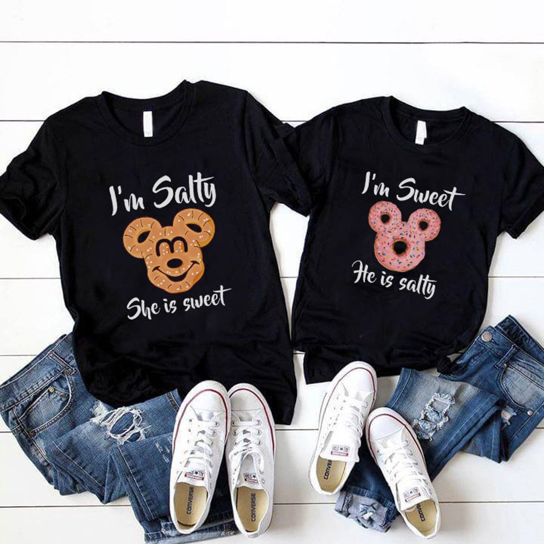 She Is Sweet, He Is Salty, Couple Disney Shirt, Couples shirts, Disney Shirt, Disney Anniversary Shirt, Cute Couple Shirt, Disney Vacation Gift Adult Kid Toddler Tee