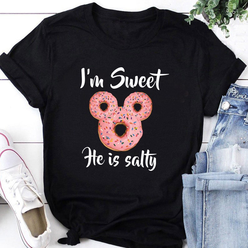 She Is Sweet, He Is Salty, Couple Disney Shirt, Couples shirts, Disney Shirt, Disney Anniversary Shirt, Cute Couple Shirt, Disney Vacation Gift Adult Kid Toddler Tee