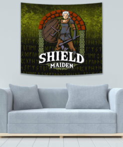 ShieldMaiden Tapestry Viking Style Wall Décor