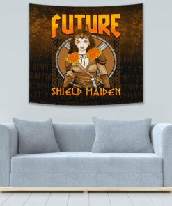 ShieldMaiden Tapestry Wall Décoration