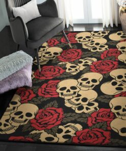 Skeleton Area Rugs, Skull Rug, Skull Area Rug, Skull Rug for Living Room Bedroom Home Skull A75