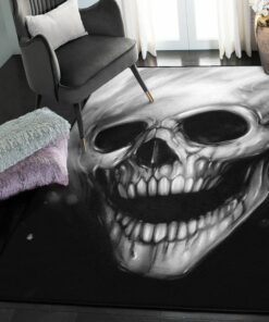 Skeleton Playroom Rug, Death Skull Rug, Skull Area Rug, Skull Rug for Living Room Bedroom Home Skull A63