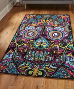 Skeleton Playroom Rug, Skull Rug, Skull Area Rug, Skull Rug for Living Room Bedroom Home Skull A52