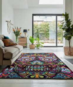 Skeleton Playroom Rug, Skull Rug, Skull Area Rug, Skull Rug for Living Room Bedroom Home Skull A52