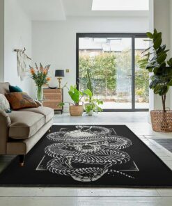 Skeleton Washable Rugs, Skull Rug, Skull Area Rug, Skull Rug for Living Room Bedroom Home Skull A80