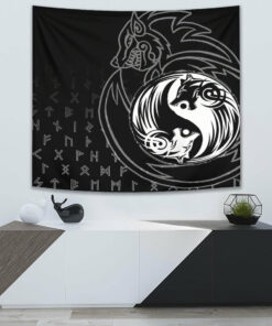 Skoll and Hati Tapestry for Wall Décor
