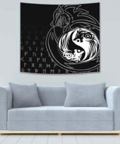 Skoll and Hati Tapestry for Wall Décor