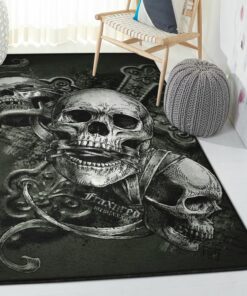 Skull Area Rugs, Skull Rug, Skull Area Rug, Skull Rug for Living Room Bedroom Home Skull A13