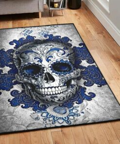 Skull Art Deco Rug, Skull Rug, Skull Area Rug, Skull Rug for Living Room Bedroom Home Skull A28