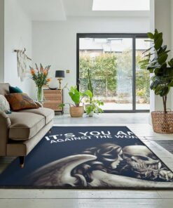 Skull Art Deco Rug, Skull Rug, Skull Area Rug, Skull Rug for Living Room Bedroom Home Skull A32