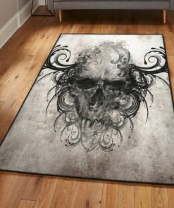 Skull Bedroom Rugs, Skull Rug, Skull Area Rug, Skull Rug for Living Room Bedroom Home Skull A12