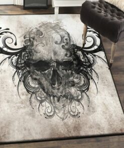 Skull Bedroom Rugs, Skull Rug, Skull Area Rug, Skull Rug for Living Room Bedroom Home Skull A12