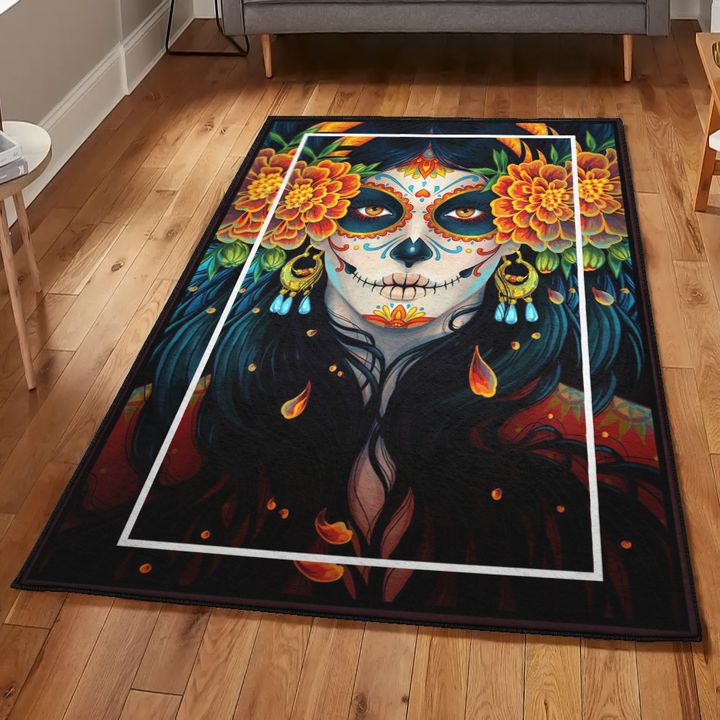 Skull Carpets For Living Room, Skull Rug, Skull Area Rug, Skull Rug for Living Room Bedroom Home Skull A58