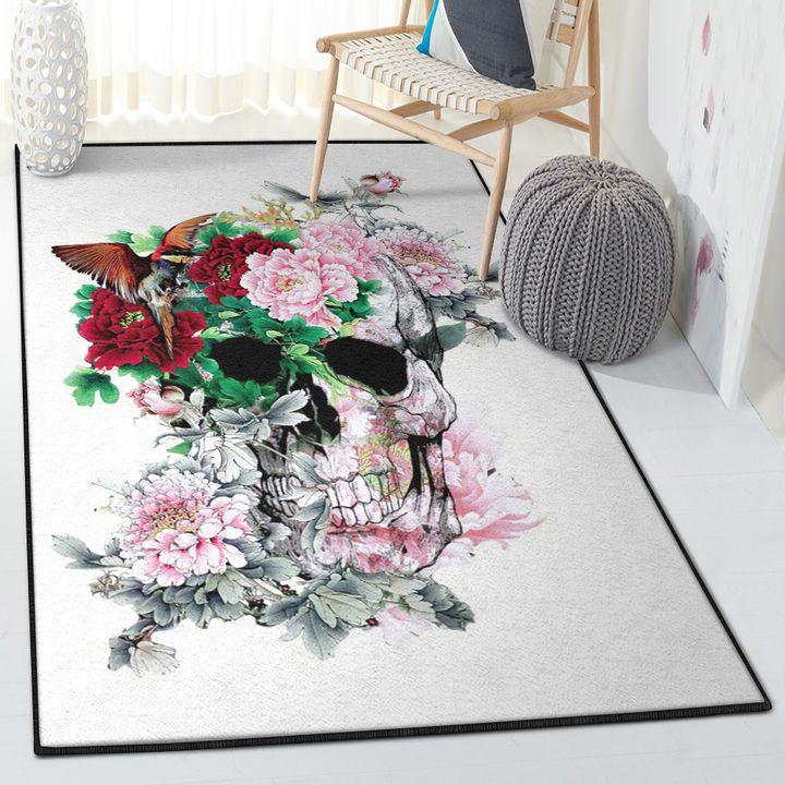 Skull Cool Rugs, Skull Rug, Skull Area Rug, Skull Rug for Living Room Bedroom Home Skull A15